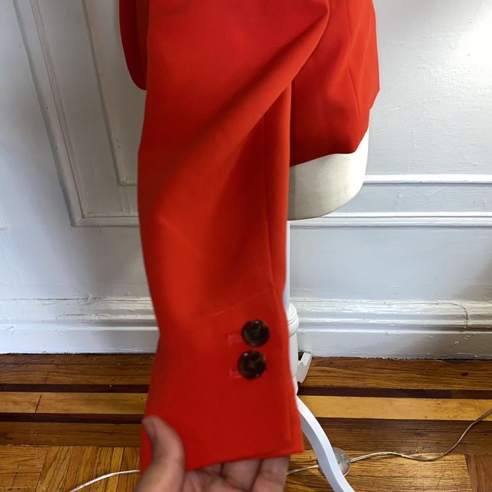 Loft Women Red Blazer - Picture 4 of 8